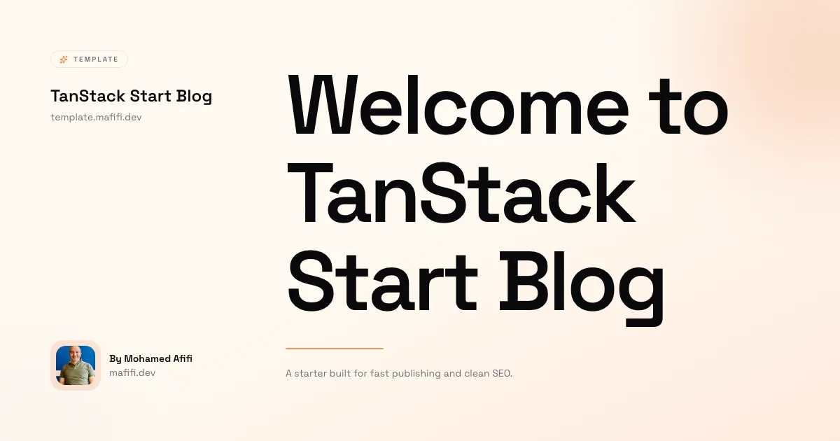 Welcome to TanStack Start Blog