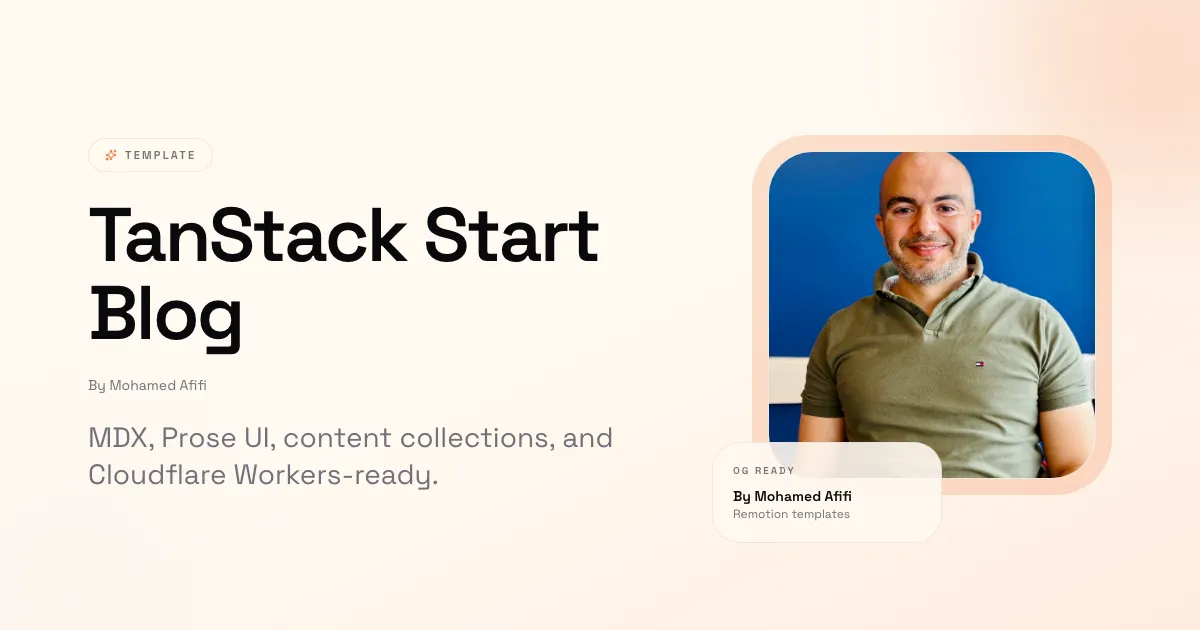 TanStack Start Blog Template